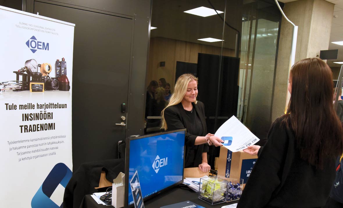 OEM mukana Find your Future opiskelijamessuilla Turun Ammattikorkeakoulussa