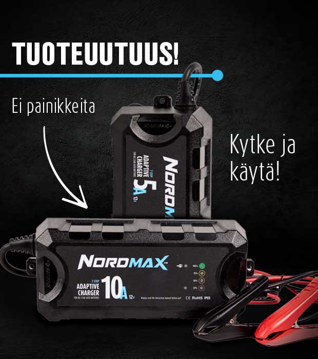 Tuoteuutuus - Nordmax laturi