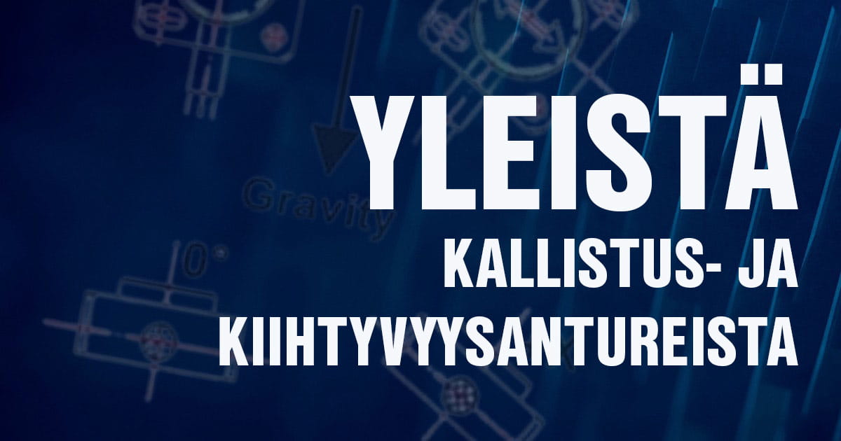 Kallistus- ja kiihtyvyysanturi