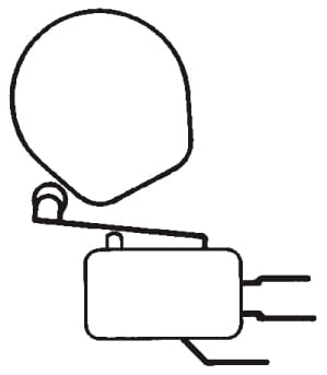 Mikrokytkin toimintavarsi