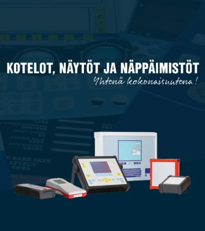 Kotelot, näytöt ja näppäimistöt