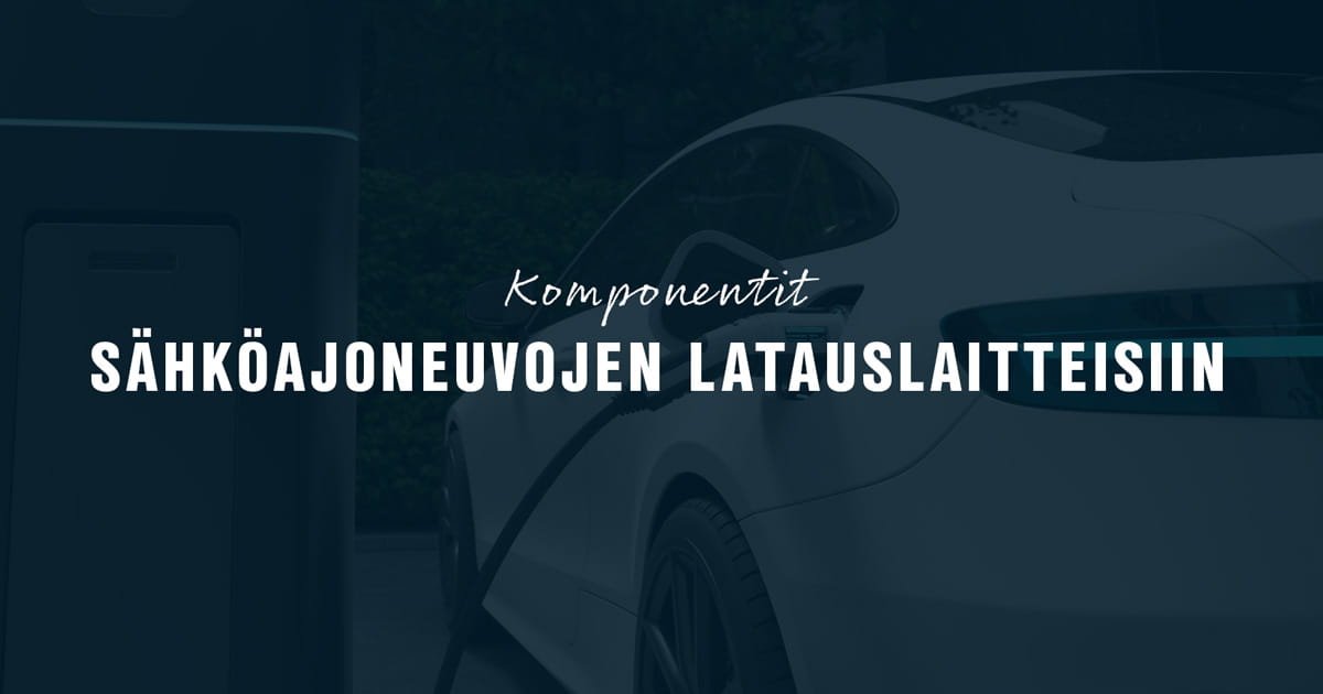 Komponentit sähköauton latauslaitteeseen