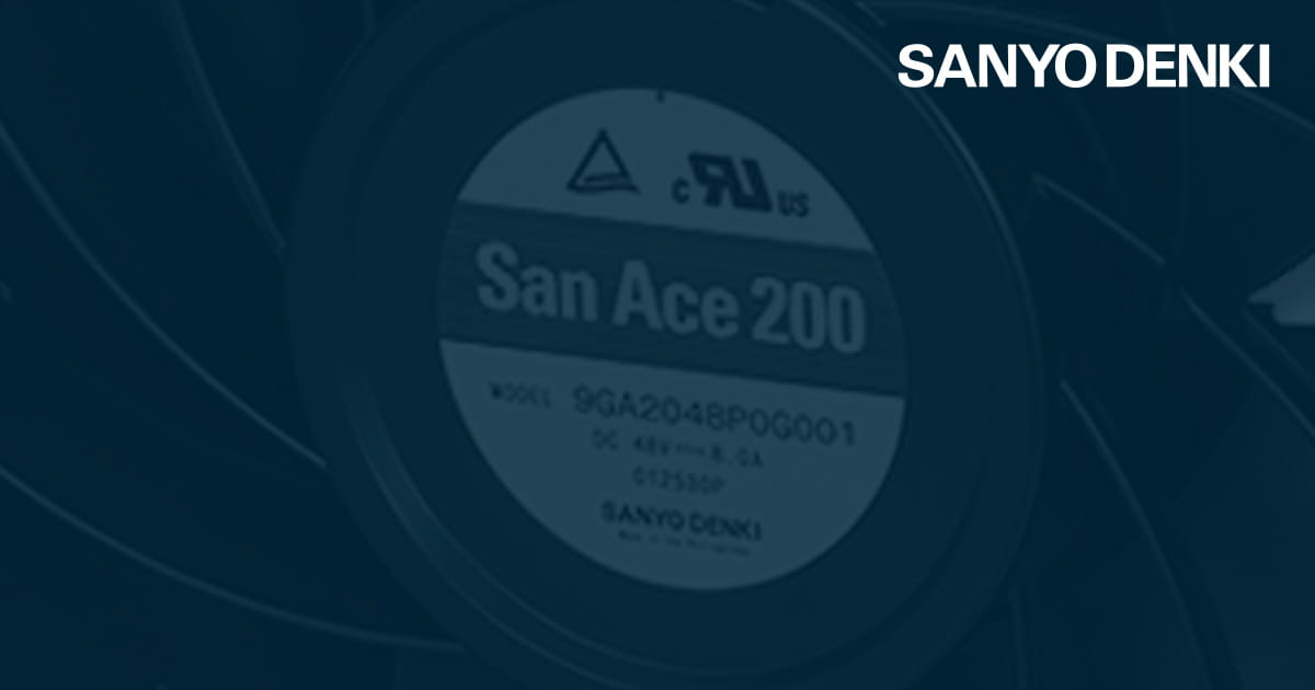 Sanyo Denki San Ace 200 9GA DC tuuletin uutuudet