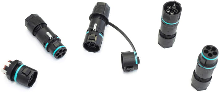 Techno vedenkestävät liittimet