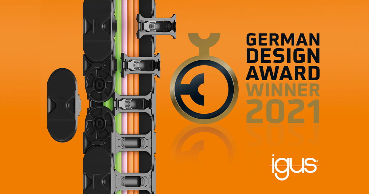 Igus E4Q-energiansiirtoketju - German Design Award Winner 2021