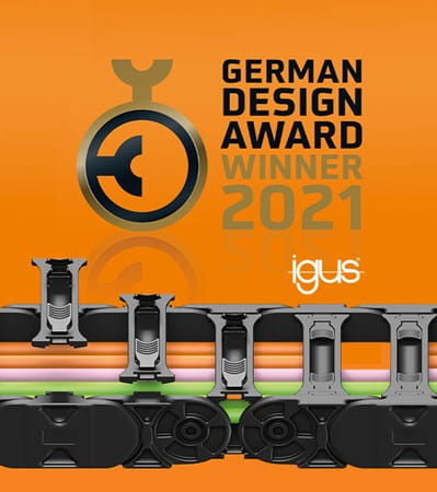 Igus E4Q-energiansiirtoketju - German Design Award Winner 2021