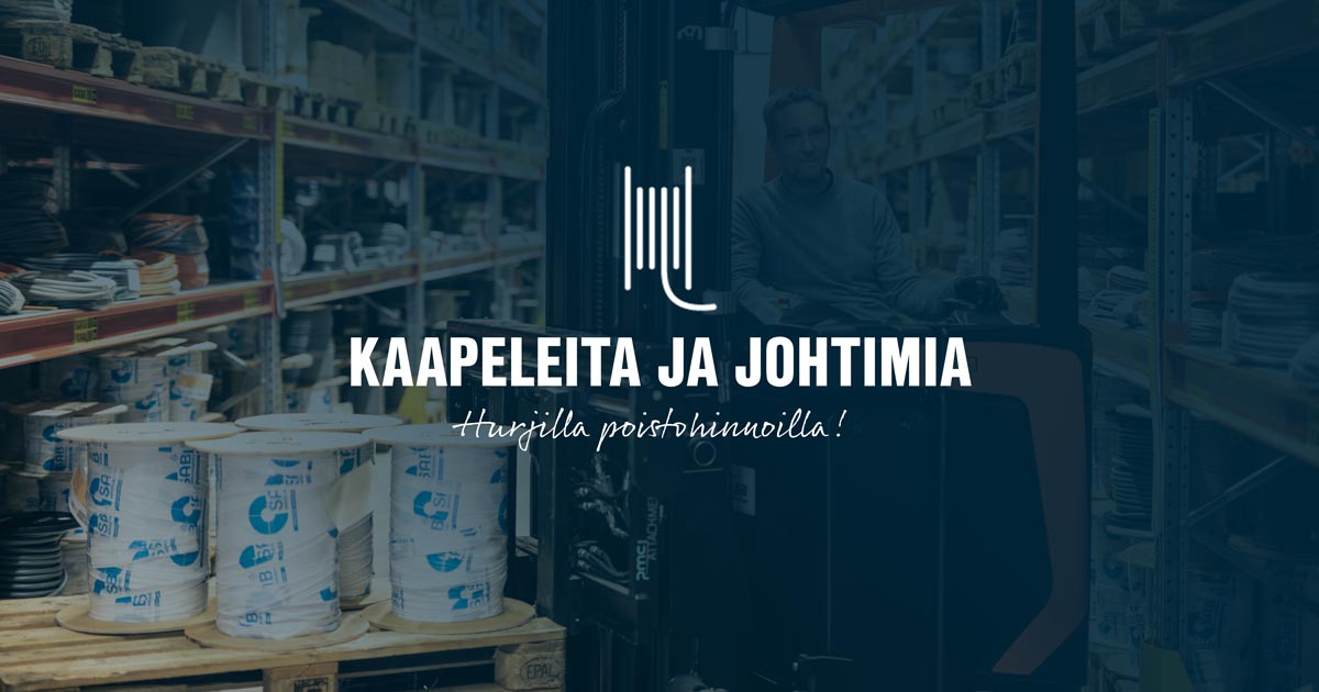 Kaapeleita ja johtimia poistohintaan