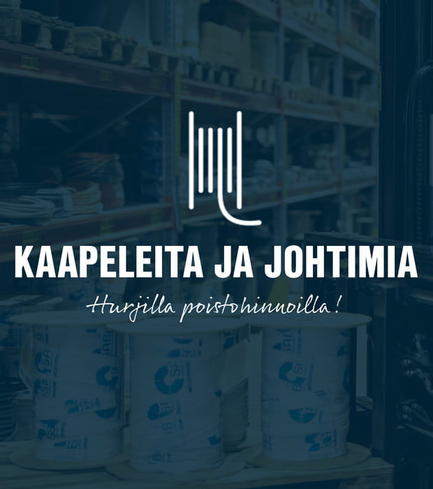 Kaapeleita ja johtimia alennuksella