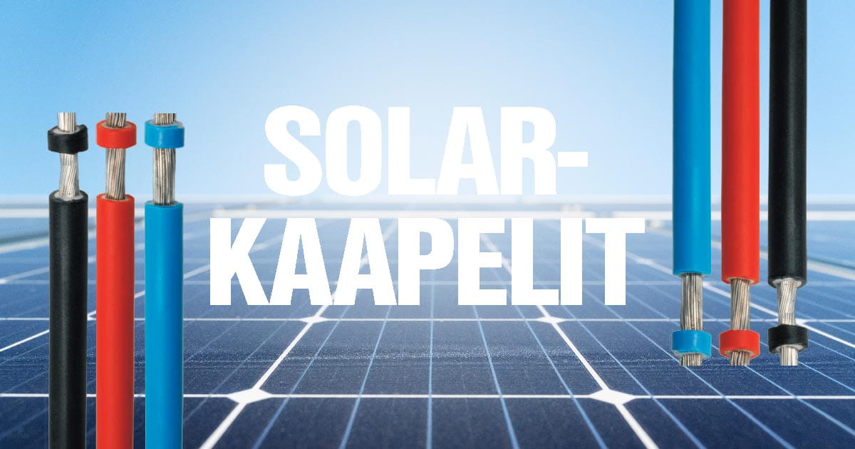 Aurinkopaneelien asennuskaapelit