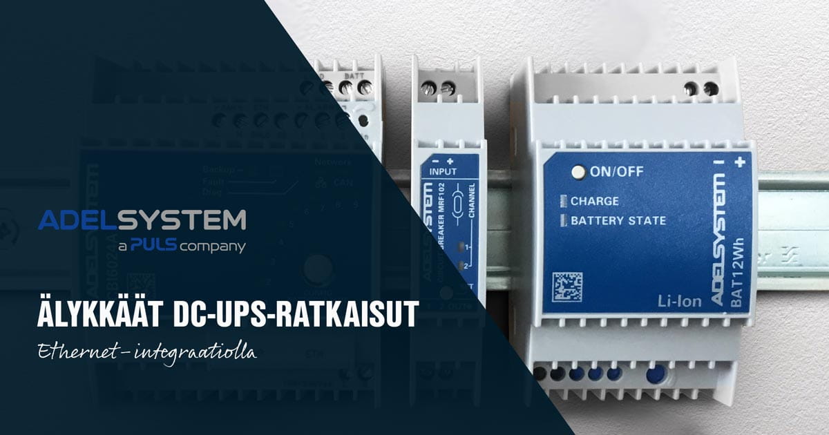 Älykkäät DC-UPS ratkaisut Ethernet-integraatiolla