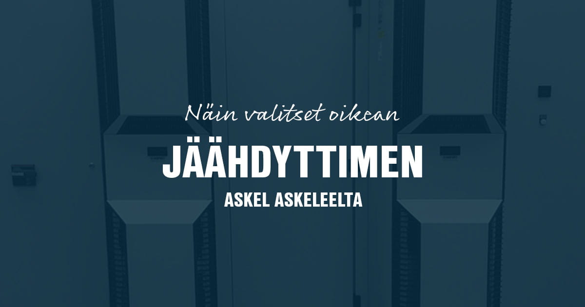 Oikean jäähdyttimen valinta seifert