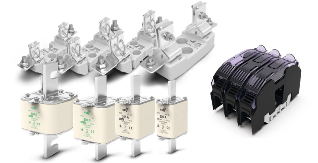 DF electric kahvasulakkeet ja kahvasulakepohjat