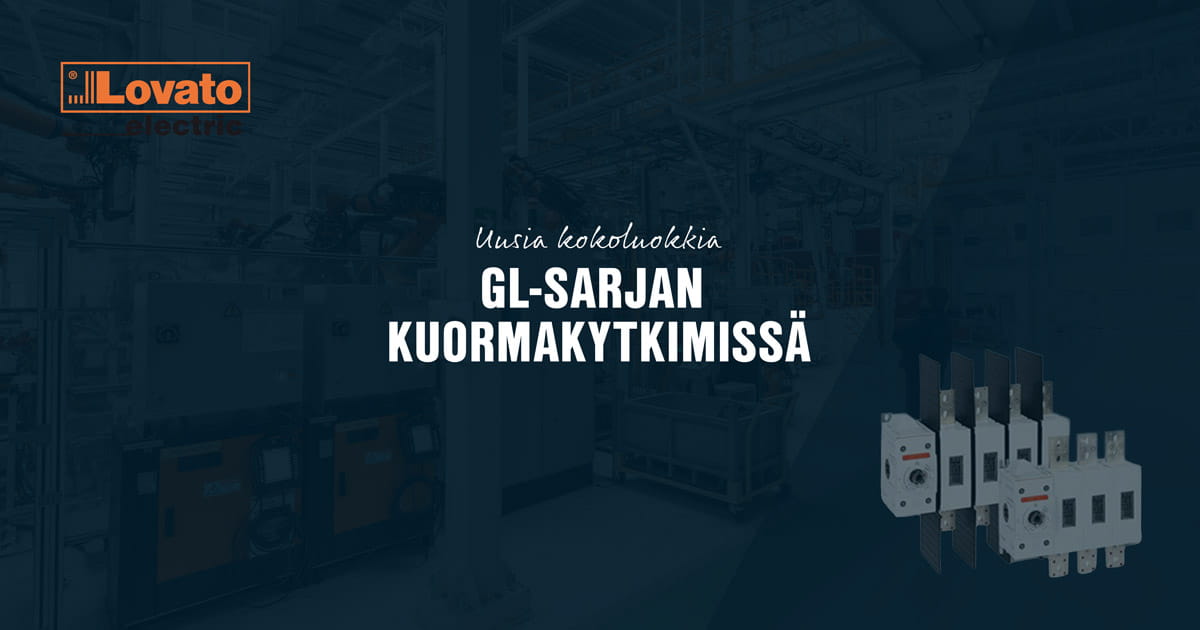 Lovato GL-sarjan kuormakytkimet