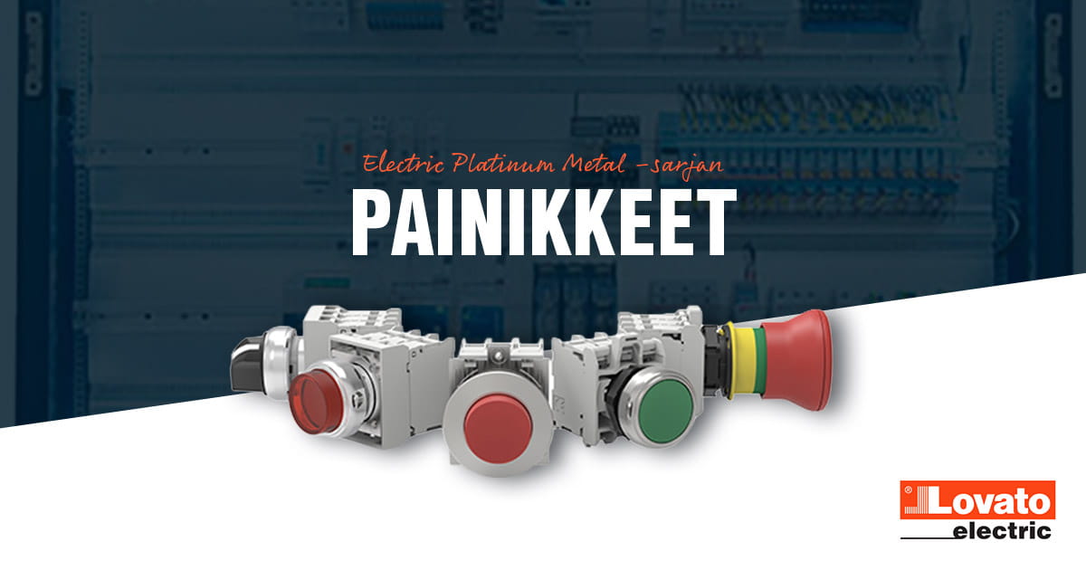 Lovato Electric Platinum Metal (LPS) -sarjan painikkeet