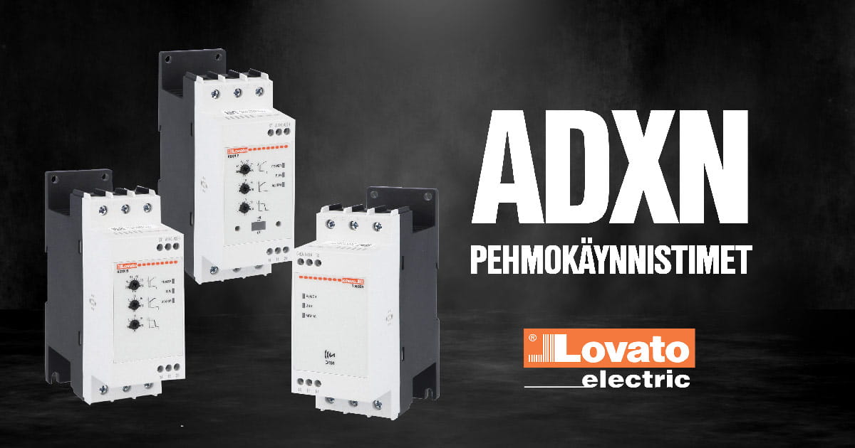 ADXN-pehmokäynnistimet Lovato Electriciltä