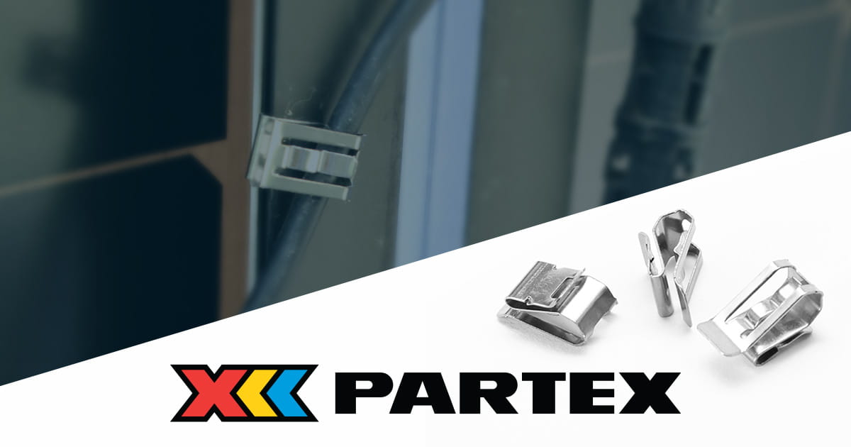 Partex PKS Edge Clip kaapelikiinnike aurinkopaneeleihin ja asennukseen