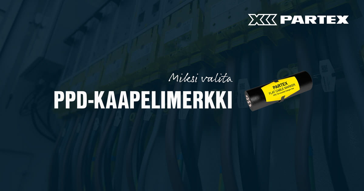 Partex PPD-kaapelimerkki