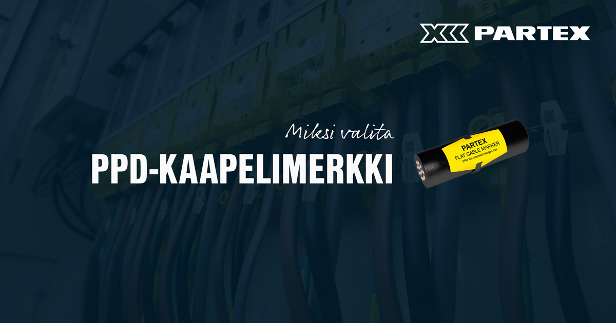 Partex PPD-kaapelimerkki