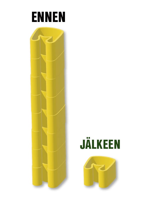 Partex merkkien valmistusmateriaalina käytetään nyt Bio-PVC:tä.