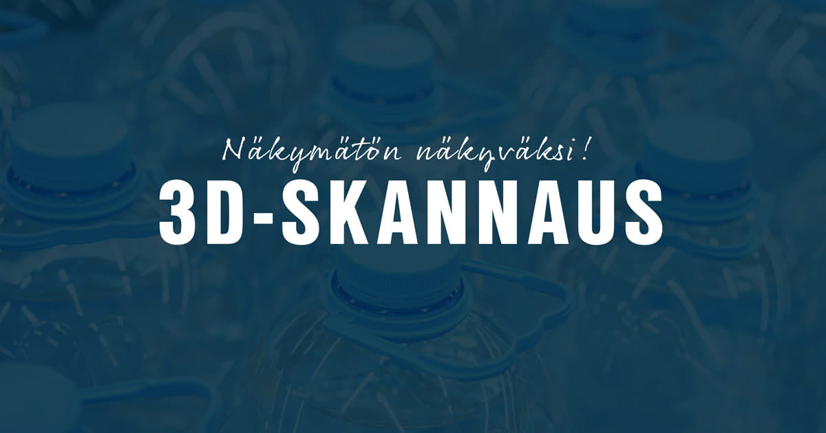 3D-skannaus läpinäkyvälle tuotteelle