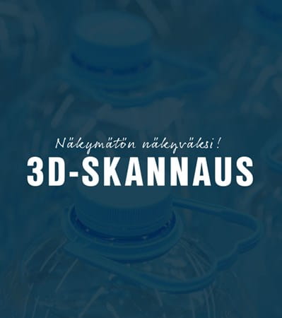 3D-skannaus läpinäkyvälle tuotteelle