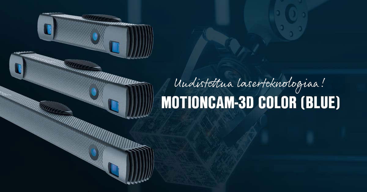 MotionCam-3D Color 3D-skanneri seuraavalle tasolle sinisen laserin ansiosta