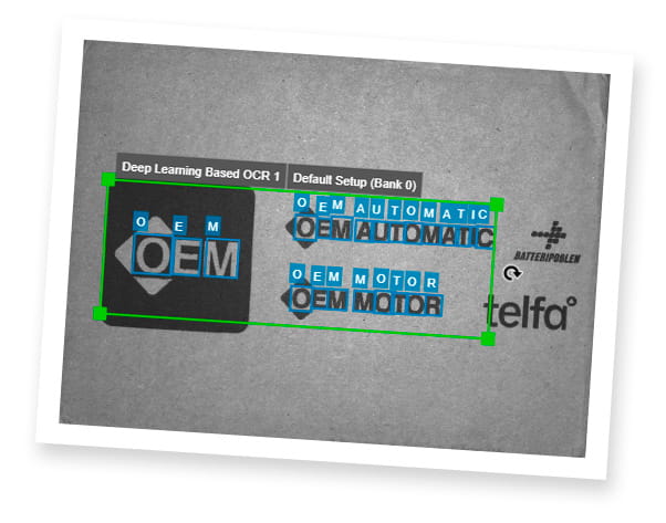 ORC-luku Zebra kameralla