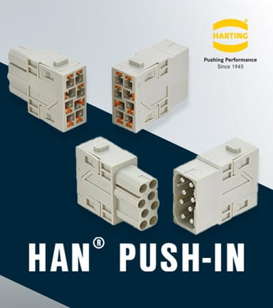 Han Push-In liitin uutuudet Hartingilta