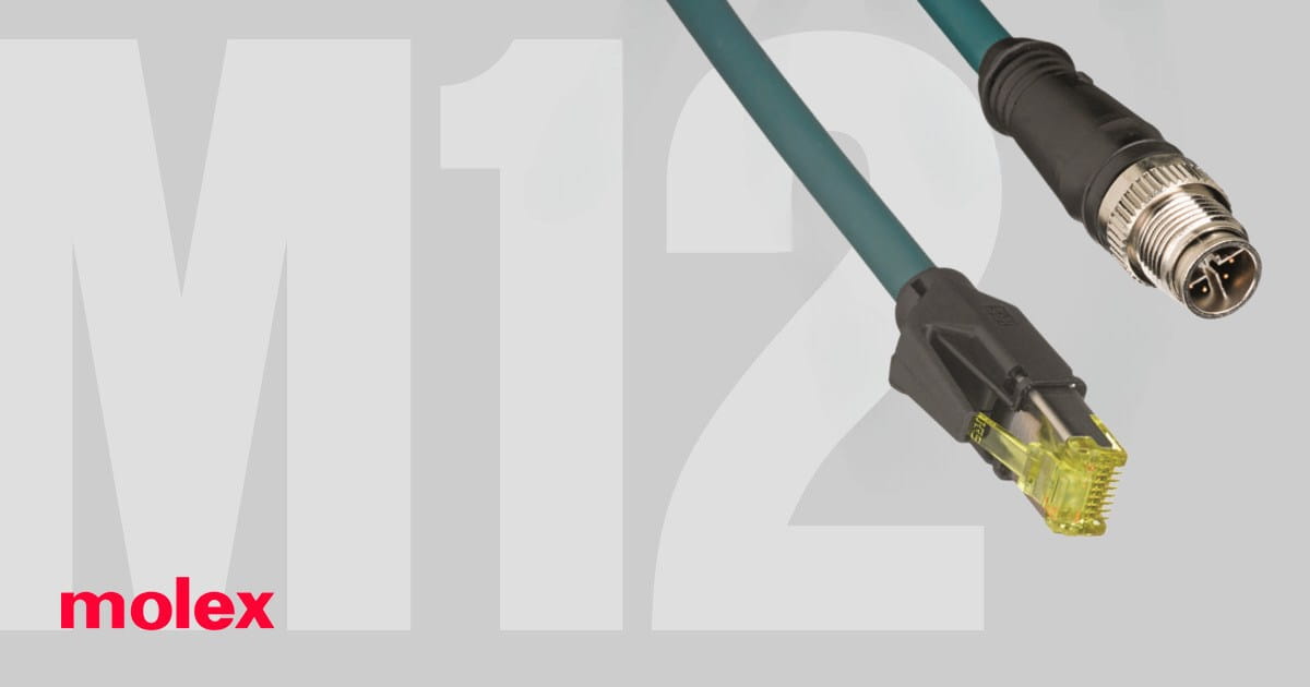 Molex M12 liitinkaapelit
