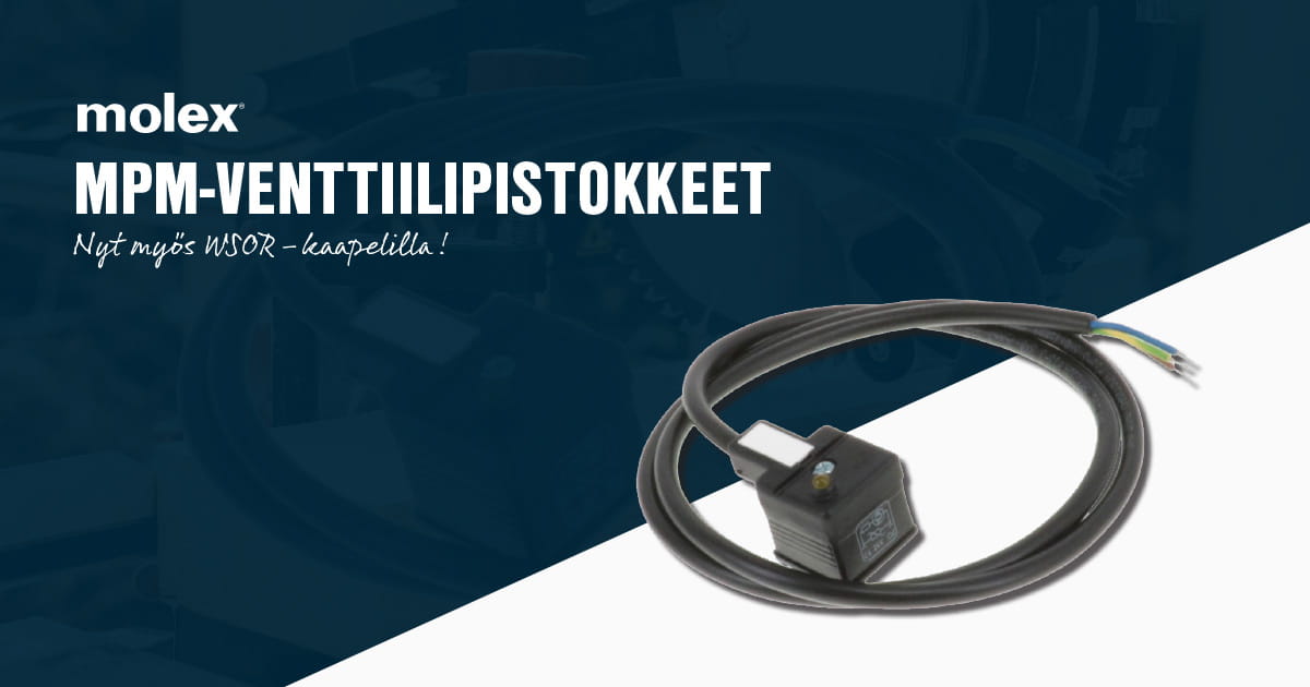 mPm-venttiilipistokkeet SWOR-kaapelilla
