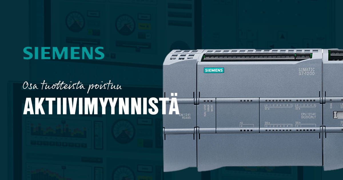 Siemens tuotteita poistuu aktiivimyynnistä