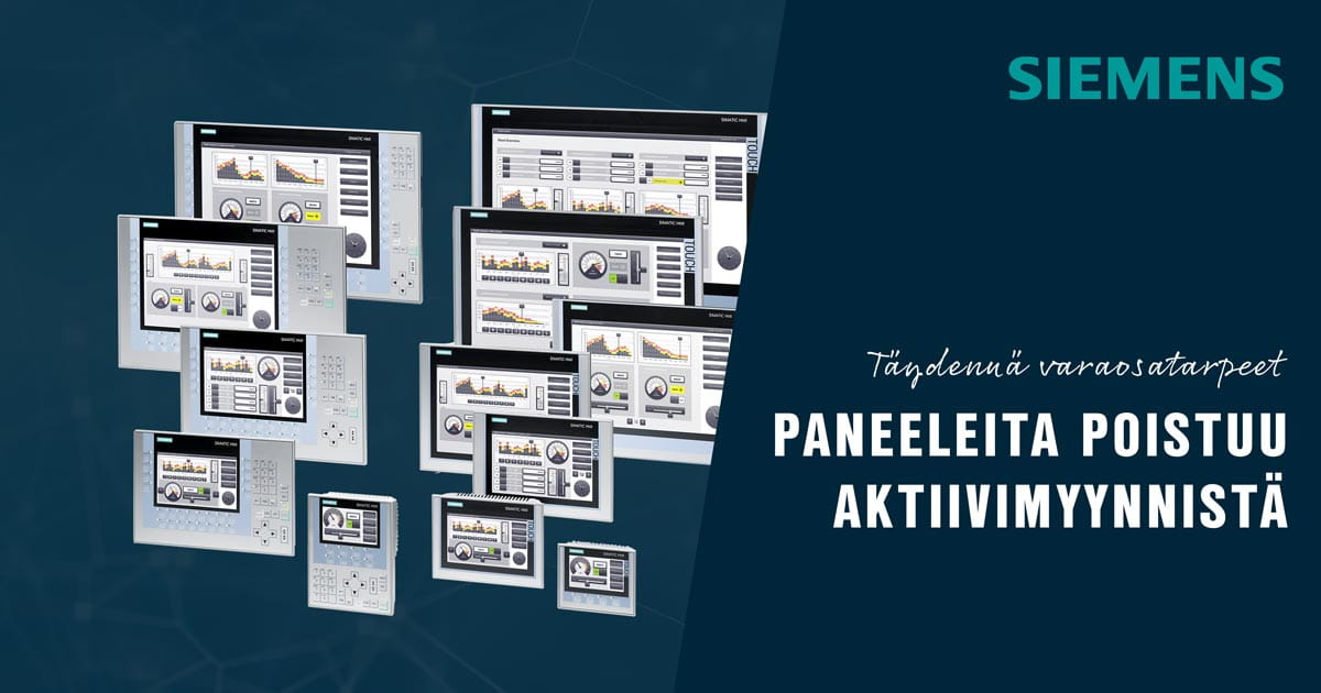 Simatic HMI Comfprt paneelit poistuvat aktiivimyynnistä