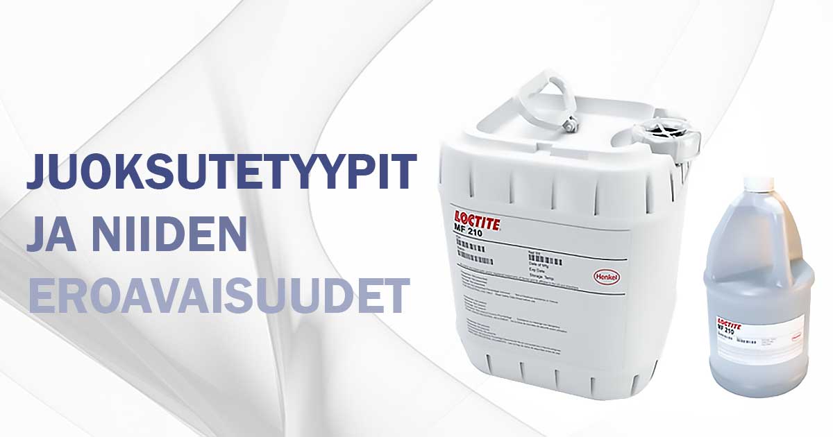 Juoksutetyypit ja niiden eroavaisuudet