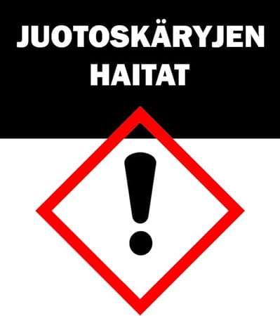 Juotoskäryjen haitat