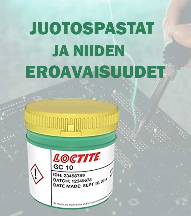 Juotospastat ja niiden eroavaisuudet