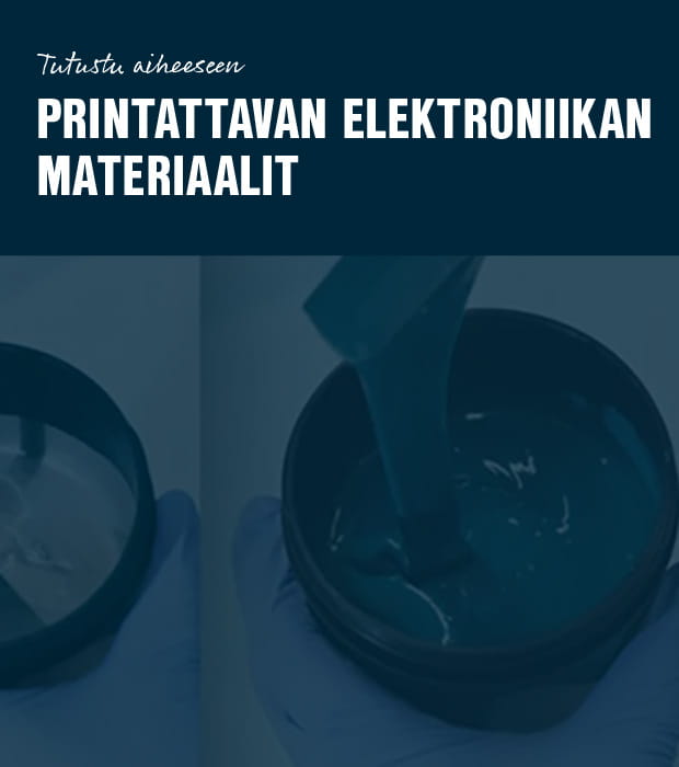 Printtavan elektroniikan materiaalit