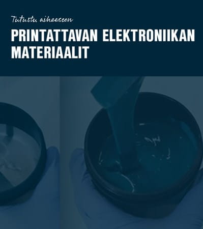 Printtavan elektroniikan materiaalit