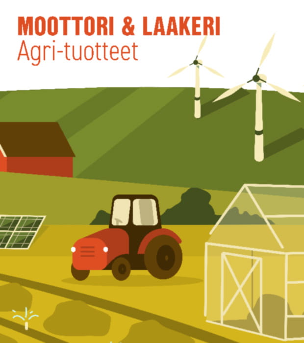 Moottori & Laakeri -osaston Agri-tuotteet