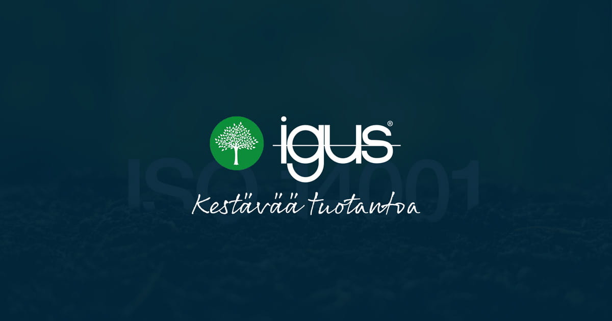 igus kestävää tuotantoa
