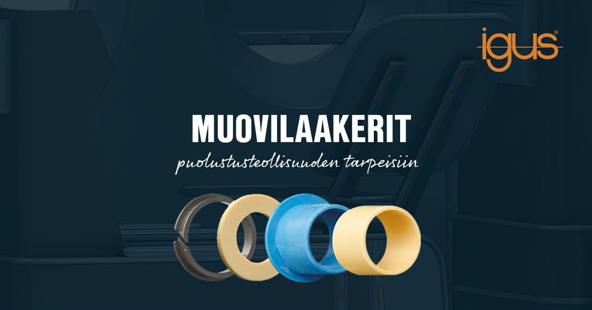 igus muovilaakerit sotilasajoneuvojen istuimiin