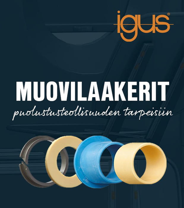 igus muovilaakerit sotilasajoneuvoihin