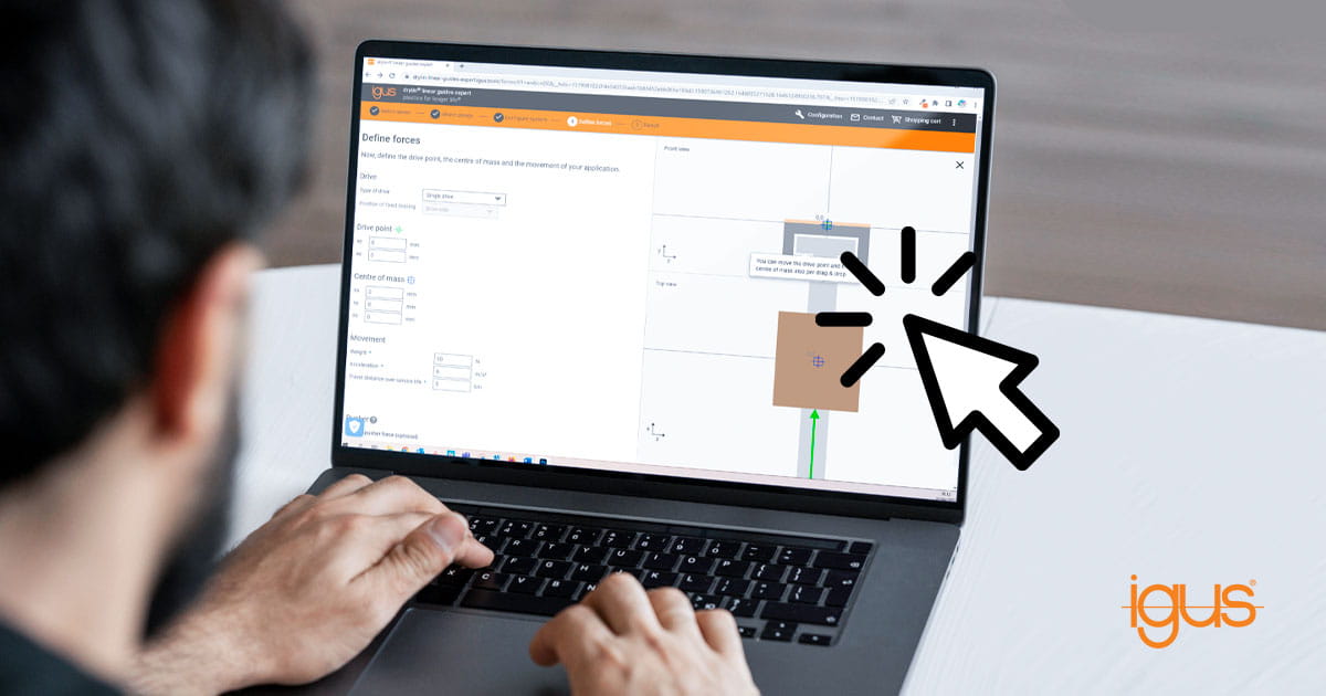 drylin® linear guides expert -konfiguraattori