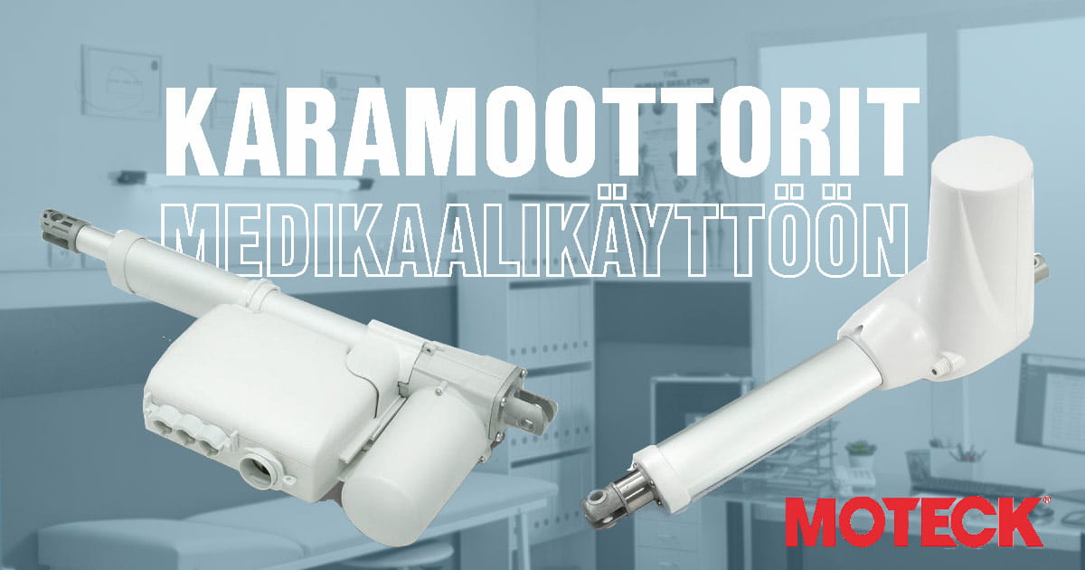 Moteck-karamoottorit medikaalikäyttöön
