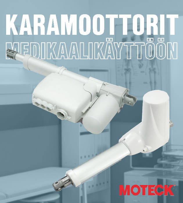 Moteck-karamoottorit medikaalikäyttöön