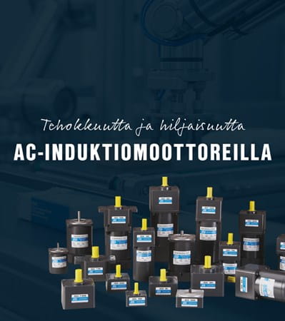 AC-induktiomoottorit hammasvaihteella