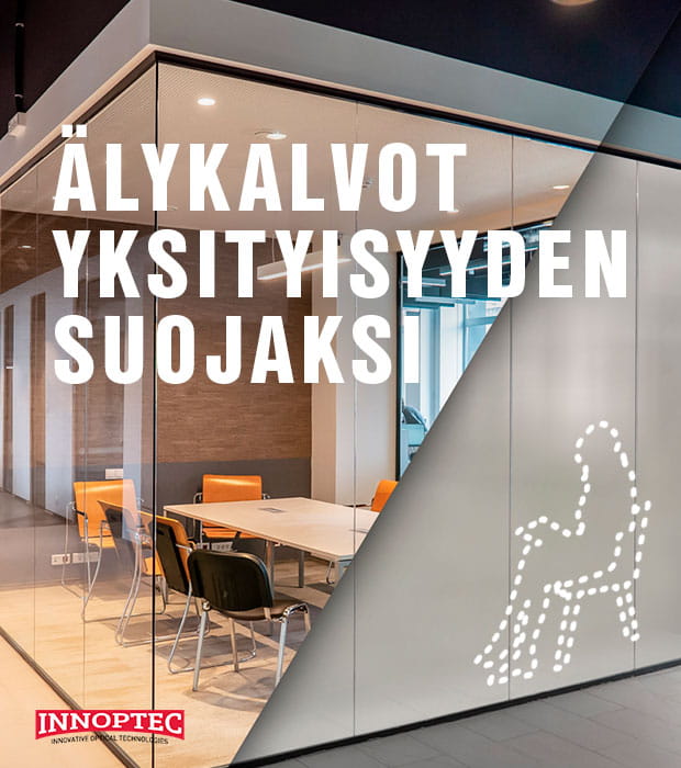 Älykalvot tilan näkyvyyden säätöön