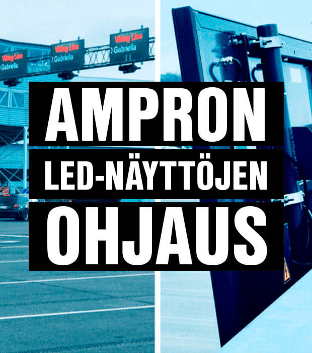 Ampron led-näyttöjen ohjaus