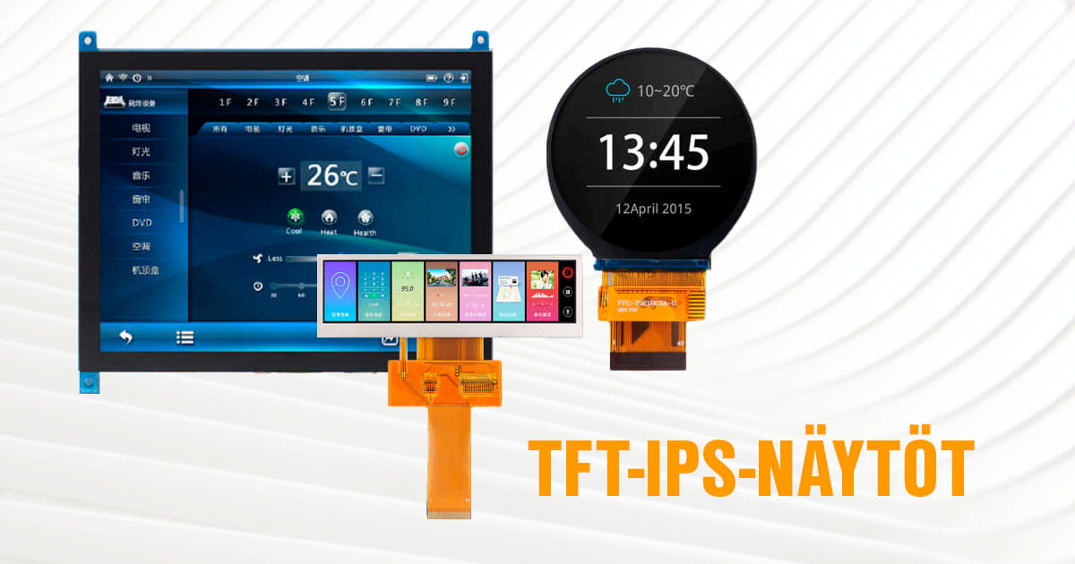 Uusia TFT-IPS -teknologian näyttöjä DLC Displayltä