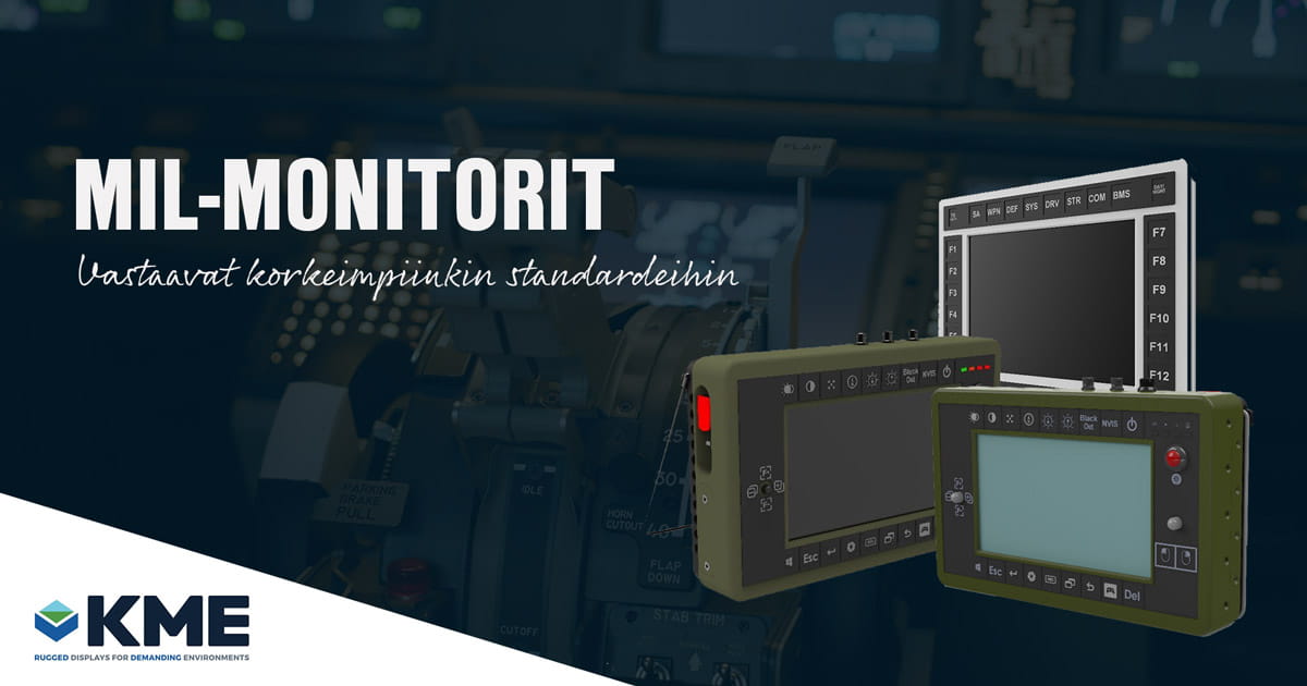 KME monitorit puolustusteollisuuteen