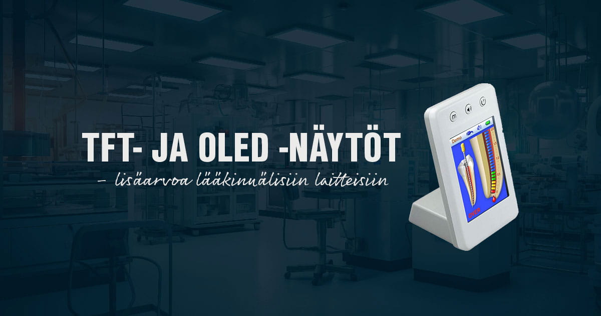 TFT-näytöt lääkinnällisiin laitteisiin